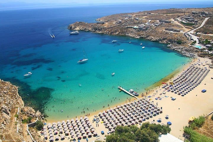 Mykonos Small Group Beach Transfer & Town Free Time - Port Pickup